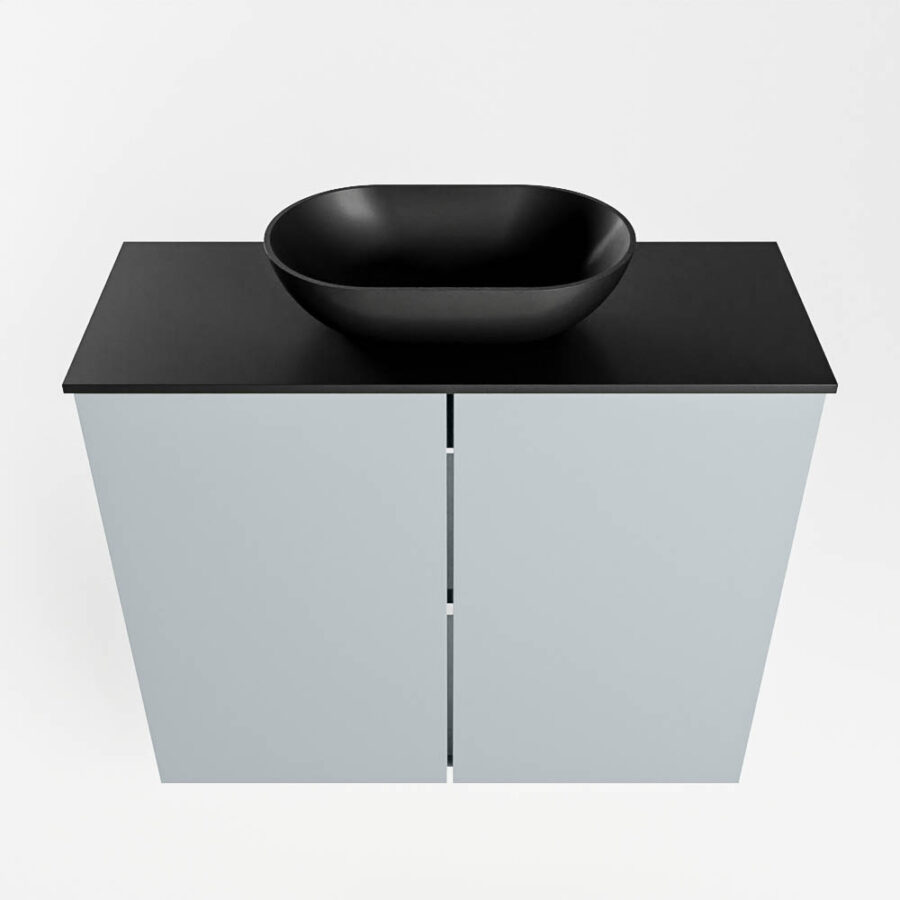 MONDIAZ FOWY toiletmeubel 60cm kleur clay. Waskom positie midden kleur urban | urban. Zonder kraangat - Afbeelding 5