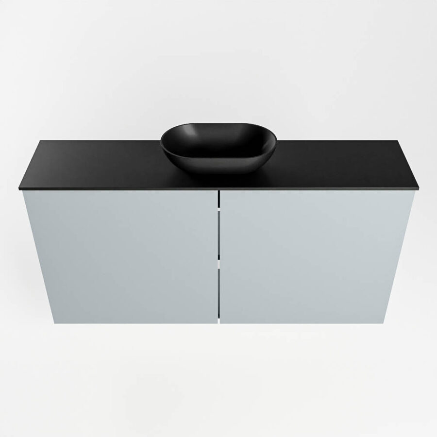 MONDIAZ FOWY toiletmeubel 100cm kleur clay. Waskom positie midden kleur urban | urban. Met 1 kraangat - Afbeelding 5