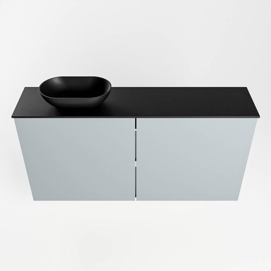 MONDIAZ FOWY toiletmeubel 100cm kleur clay. Waskom positie links kleur urban | urban. Met 1 kraangat - Afbeelding 5
