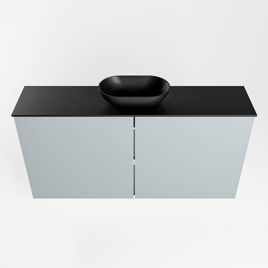 MONDIAZ FOWY toiletmeubel 100cm kleur clay. Waskom positie midden kleur urban | urban. Zonder kraangat - Afbeelding 5