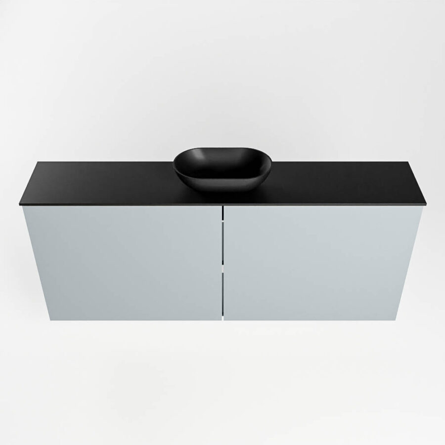 MONDIAZ FOWY toiletmeubel 120cm kleur clay. Waskom positie midden kleur urban | urban. Met 1 kraangat - Afbeelding 5