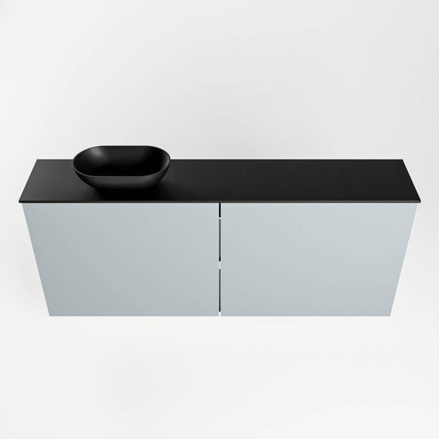 MONDIAZ FOWY toiletmeubel 120cm kleur clay. Waskom positie links kleur urban | urban. Met 1 kraangat - Afbeelding 5