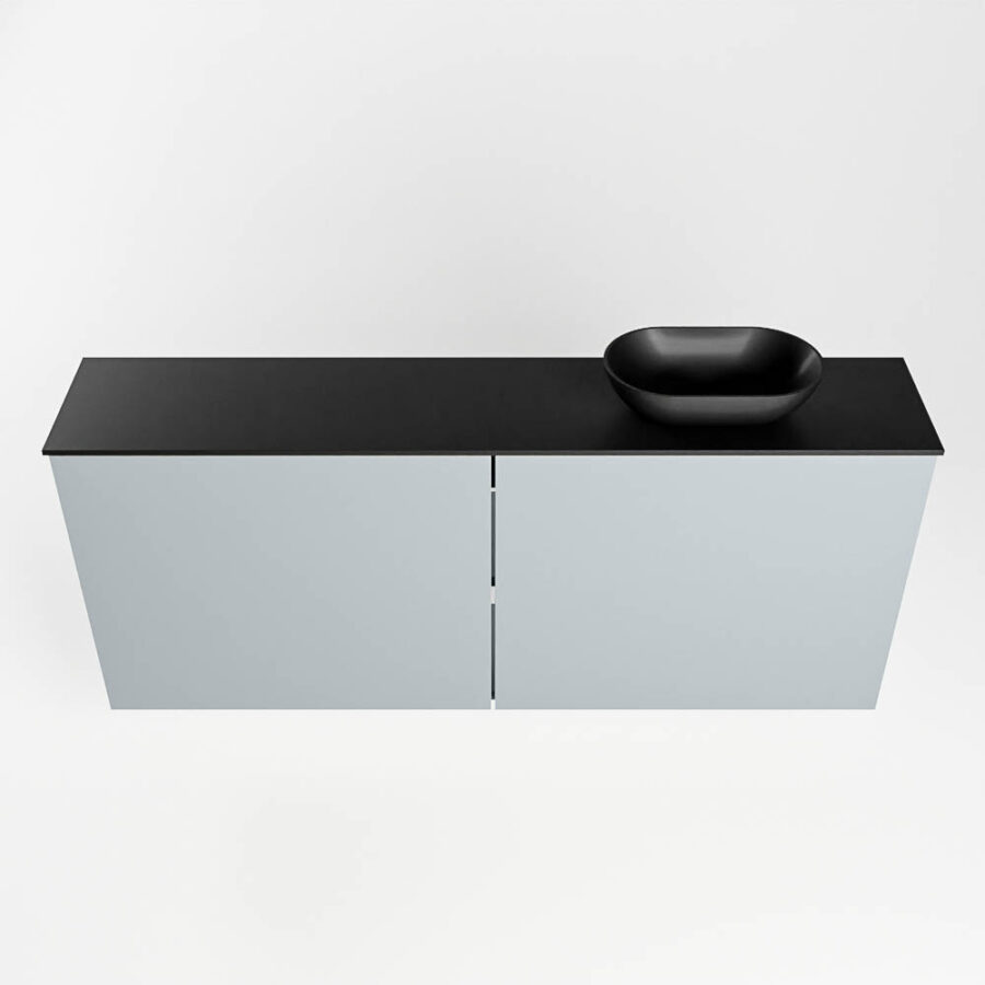 MONDIAZ FOWY toiletmeubel 120cm kleur clay. Waskom positie rechts kleur urban | urban. Met 1 kraangat - Afbeelding 5