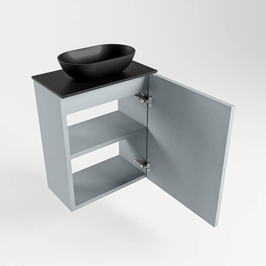 MONDIAZ FOWY toiletmeubel 40cm kleur clay. Waskom positie midden kleur urban | urban. Zonder kraangat - Afbeelding 6
