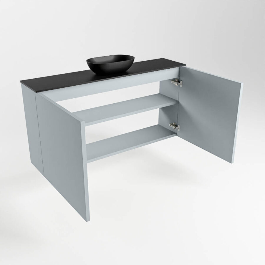 MONDIAZ FOWY toiletmeubel 100cm kleur clay. Waskom positie midden kleur urban | urban. Met 1 kraangat - Afbeelding 6