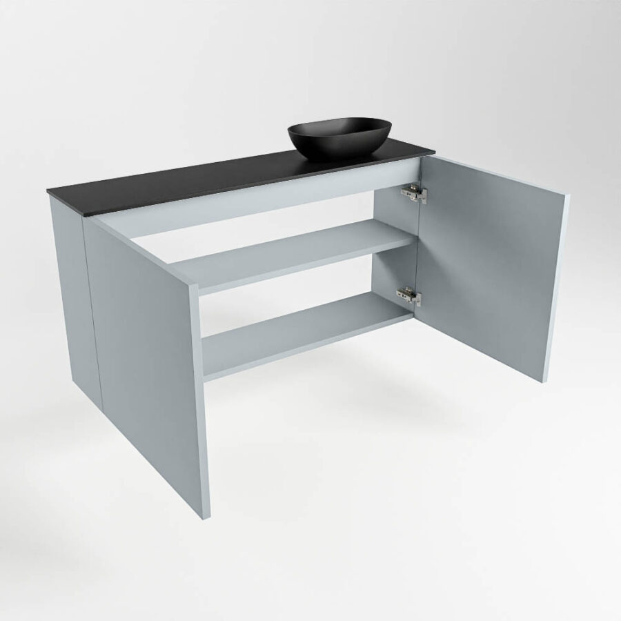 MONDIAZ FOWY toiletmeubel 100cm kleur clay. Waskom positie rechts kleur urban | urban. Met 1 kraangat - Afbeelding 6