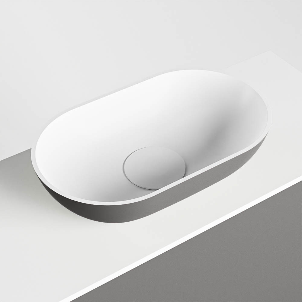 MONDIAZ FOWY toiletmeubel 120cm kleur dark grey. Waskom positie rechts kleur dark grey | talc. Zonder kraangat - Afbeelding 7