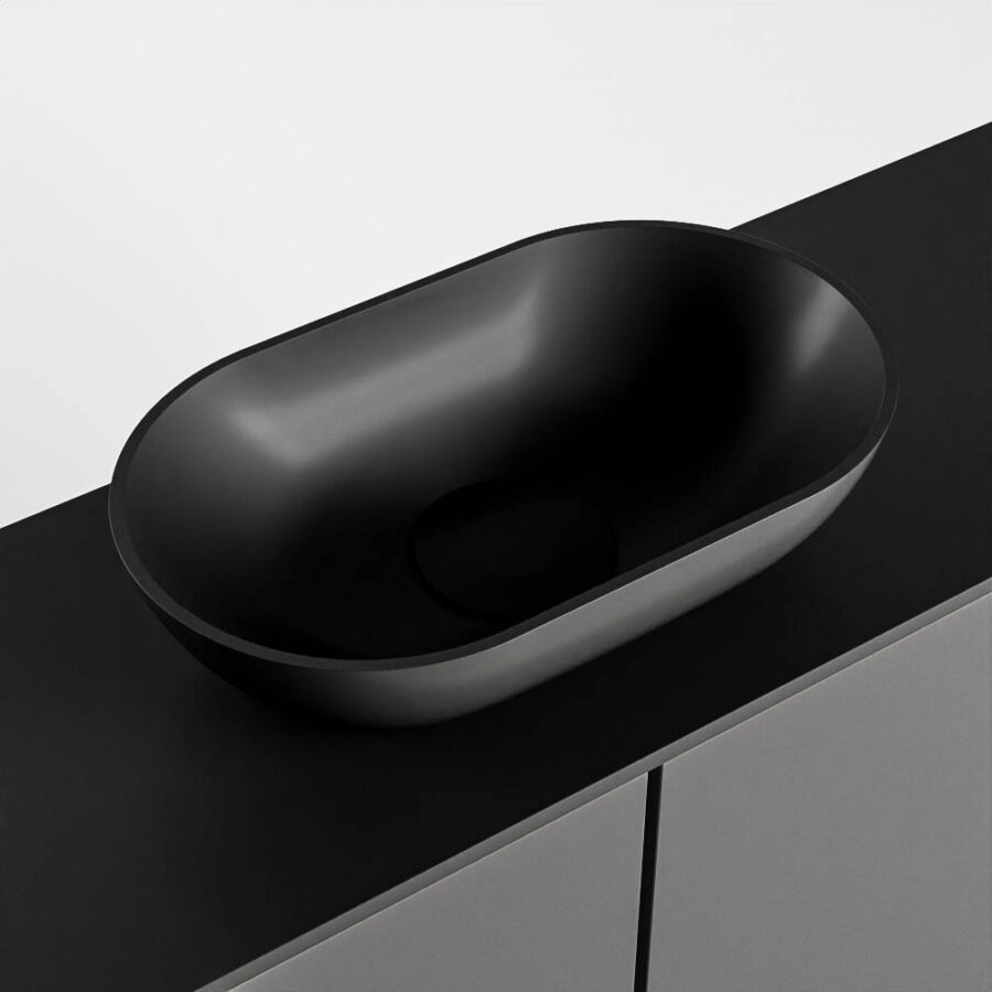 MONDIAZ FOWY toiletmeubel 100cm kleur dark grey. Waskom positie midden kleur urban | urban. Met 1 kraangat - Afbeelding 7
