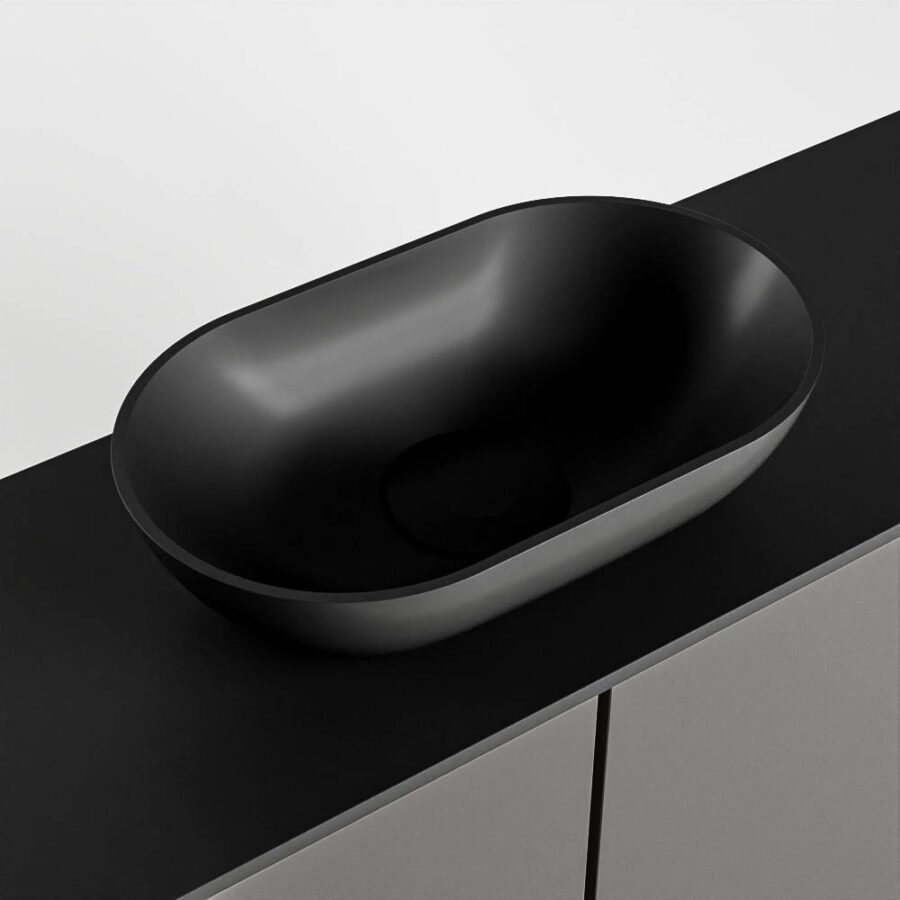 MONDIAZ FOWY toiletmeubel 120cm kleur dark grey. Waskom positie midden kleur urban | urban. Met 1 kraangat - Afbeelding 7