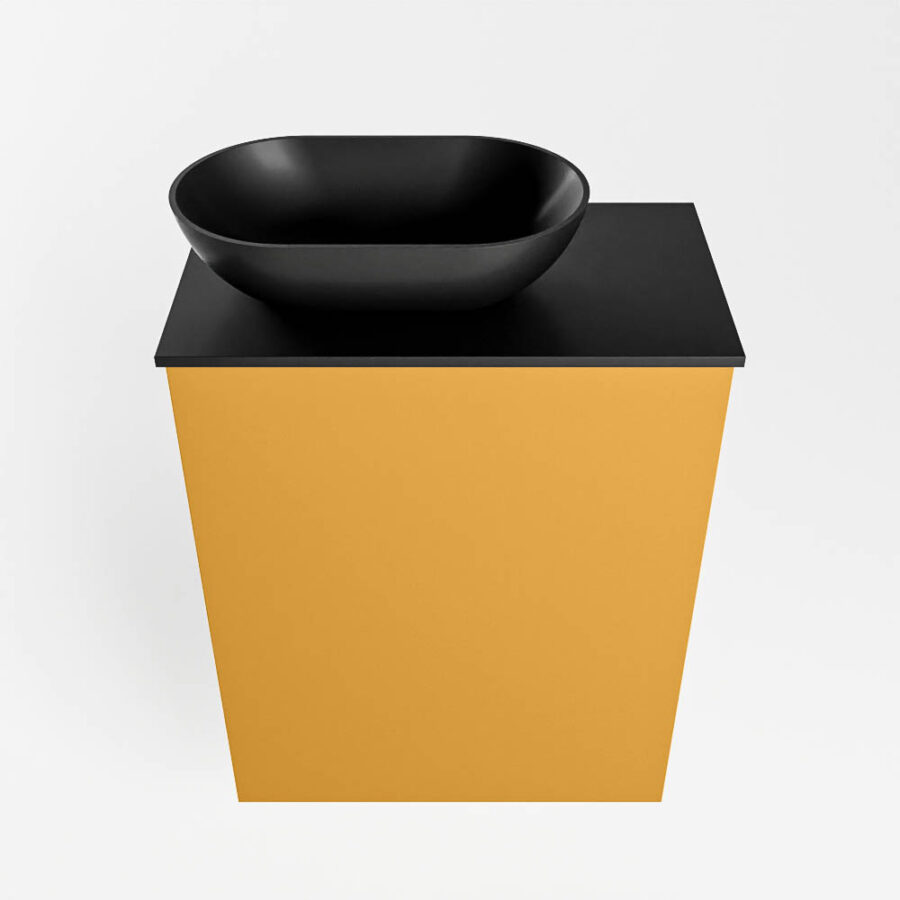 MONDIAZ FOWY toiletmeubel 40cm kleur ocher. Waskom positie links kleur urban | urban. Met 1 kraangat - Afbeelding 5
