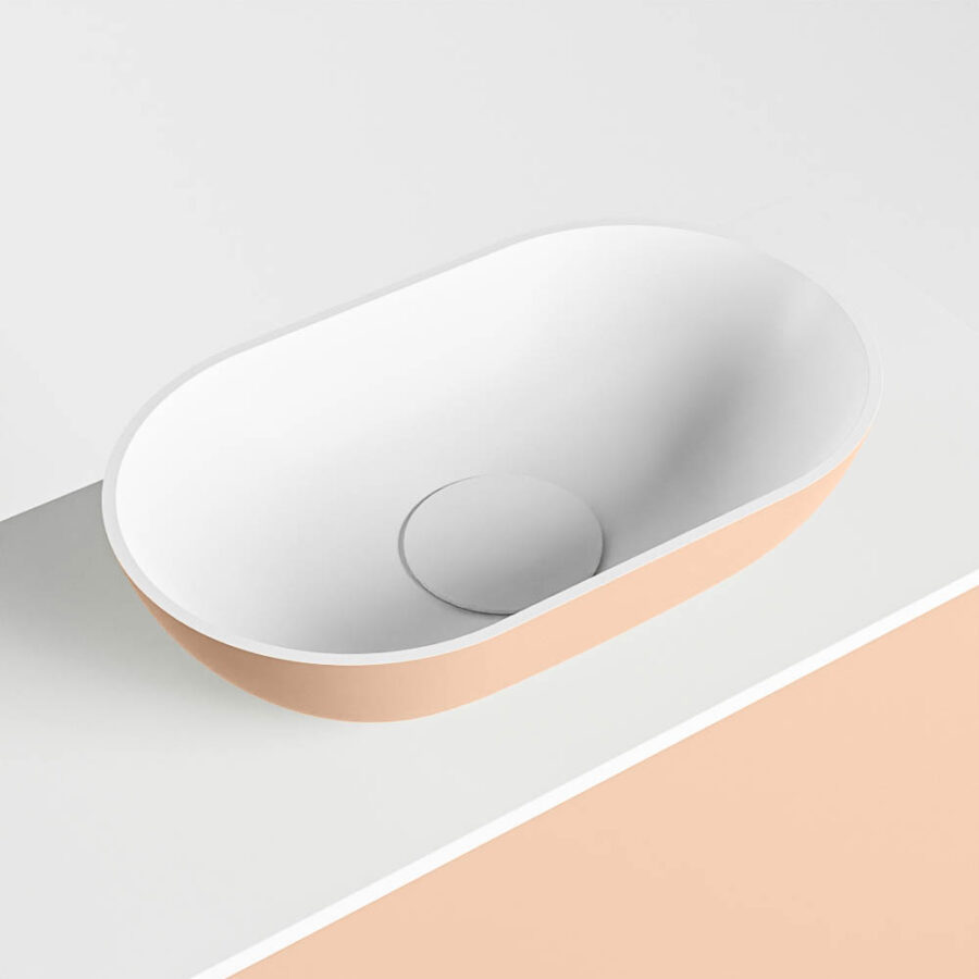 MONDIAZ FOWY toiletmeubel 100cm kleur rosee. Waskom positie rechts kleur rosee | talc. Zonder kraangat - Afbeelding 7