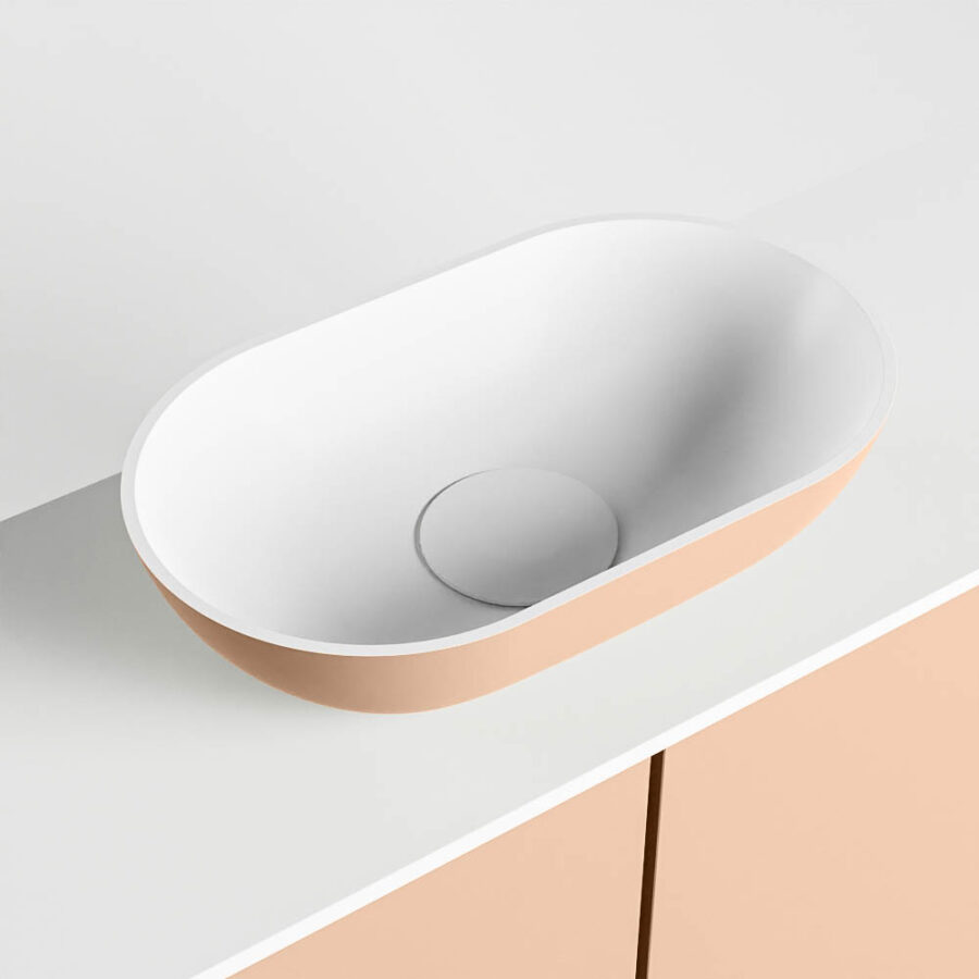 MONDIAZ FOWY toiletmeubel 120cm kleur rosee. Waskom positie midden kleur rosee | talc. Met 1 kraangat - Afbeelding 7