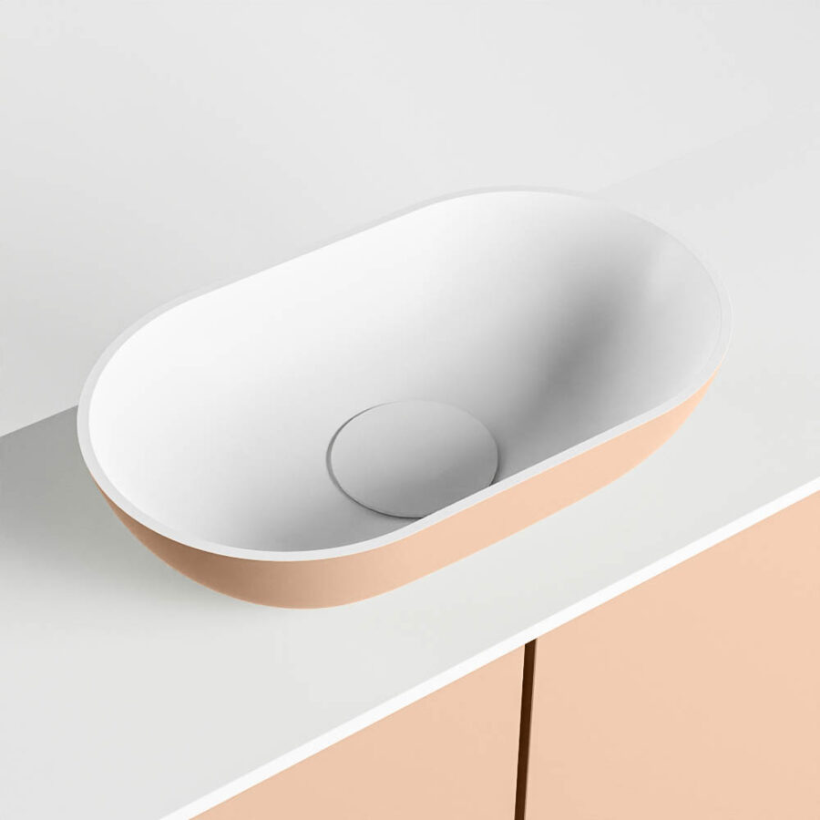 MONDIAZ FOWY toiletmeubel 120cm kleur rosee. Waskom positie midden kleur rosee | talc. Zonder kraangat - Afbeelding 7