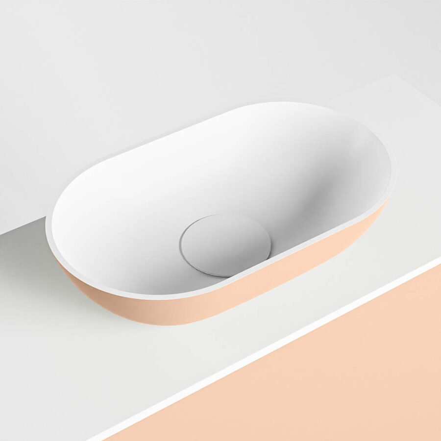 MONDIAZ FOWY toiletmeubel 120cm kleur rosee. Waskom positie rechts kleur rosee | talc. Zonder kraangat - Afbeelding 7