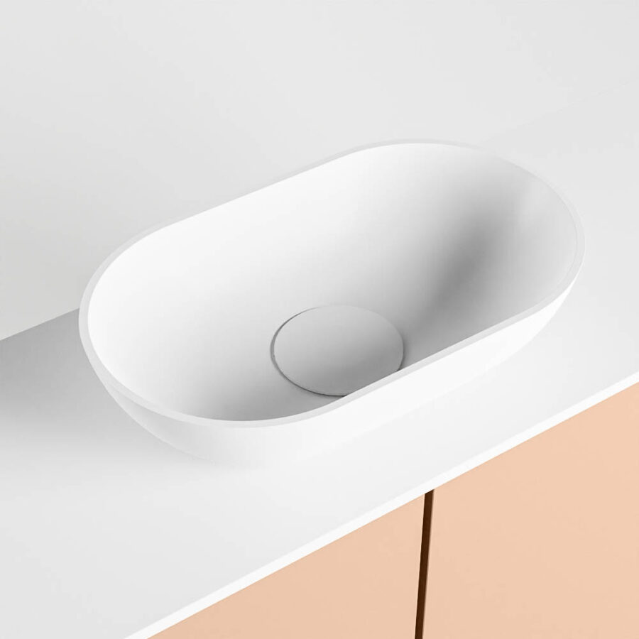 MONDIAZ FOWY toiletmeubel 120cm kleur rosee. Waskom positie midden kleur talc | talc. Met 1 kraangat - Afbeelding 7