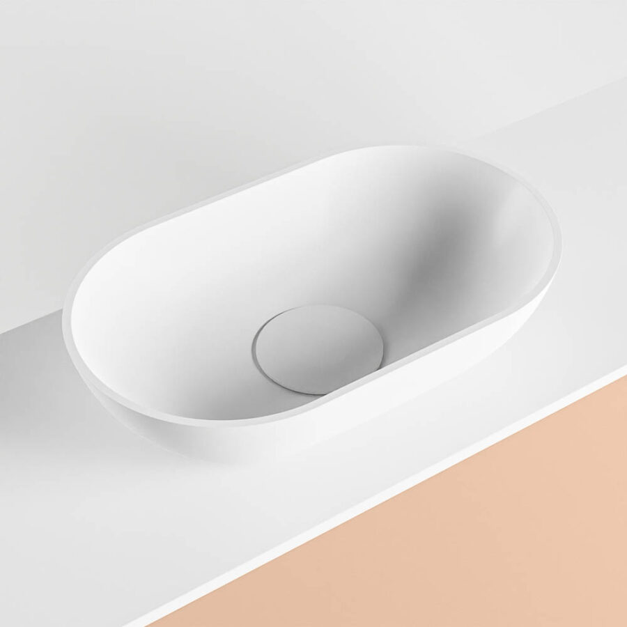 MONDIAZ FOWY toiletmeubel 120cm kleur rosee. Waskom positie links kleur talc | talc. Met 1 kraangat - Afbeelding 7
