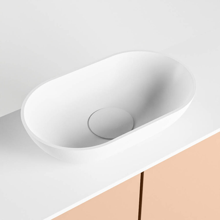 MONDIAZ FOWY toiletmeubel 120cm kleur rosee. Waskom positie midden kleur talc | talc. Zonder kraangat - Afbeelding 7