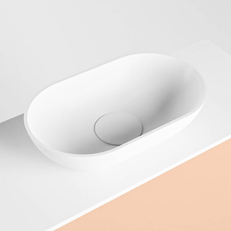 MONDIAZ FOWY toiletmeubel 120cm kleur rosee. Waskom positie rechts kleur talc | talc. Zonder kraangat - Afbeelding 7