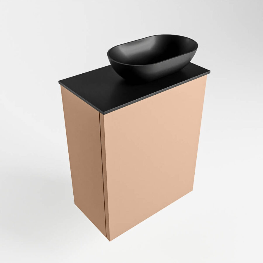 MONDIAZ FOWY toiletmeubel 40cm kleur rosee. Waskom positie rechts kleur urban | urban. Met 1 kraangat - Afbeelding 4