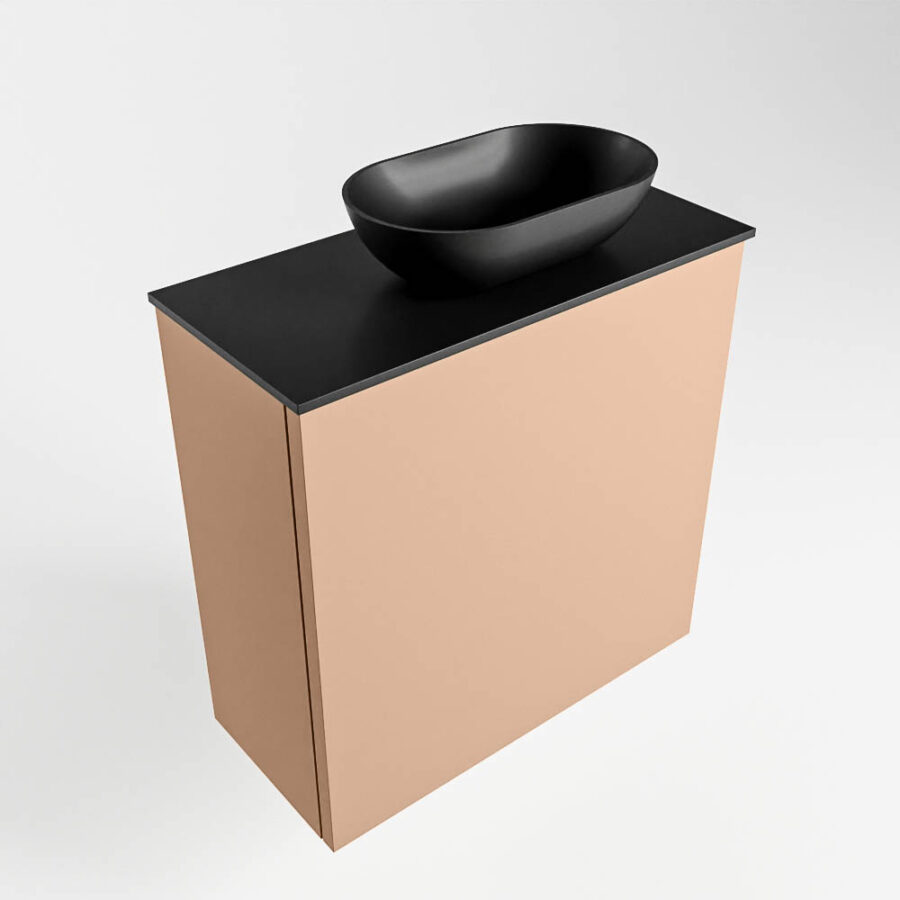 MONDIAZ FOWY toiletmeubel 50cm kleur rosee. Waskom positie rechts kleur urban | urban. Met 1 kraangat - Afbeelding 4