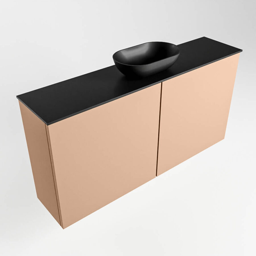 MONDIAZ FOWY toiletmeubel 100cm kleur rosee. Waskom positie midden kleur urban | urban. Met 1 kraangat - Afbeelding 4