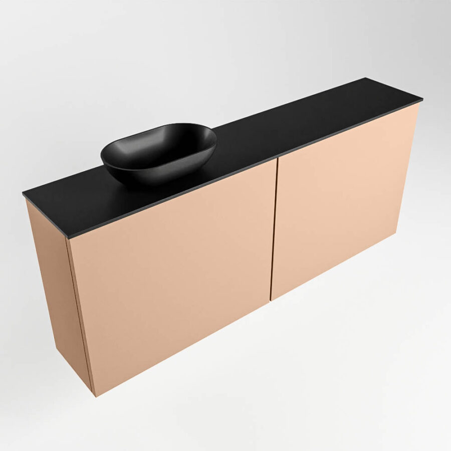 MONDIAZ FOWY toiletmeubel 120cm kleur rosee. Waskom positie links kleur urban | urban. Met 1 kraangat - Afbeelding 4