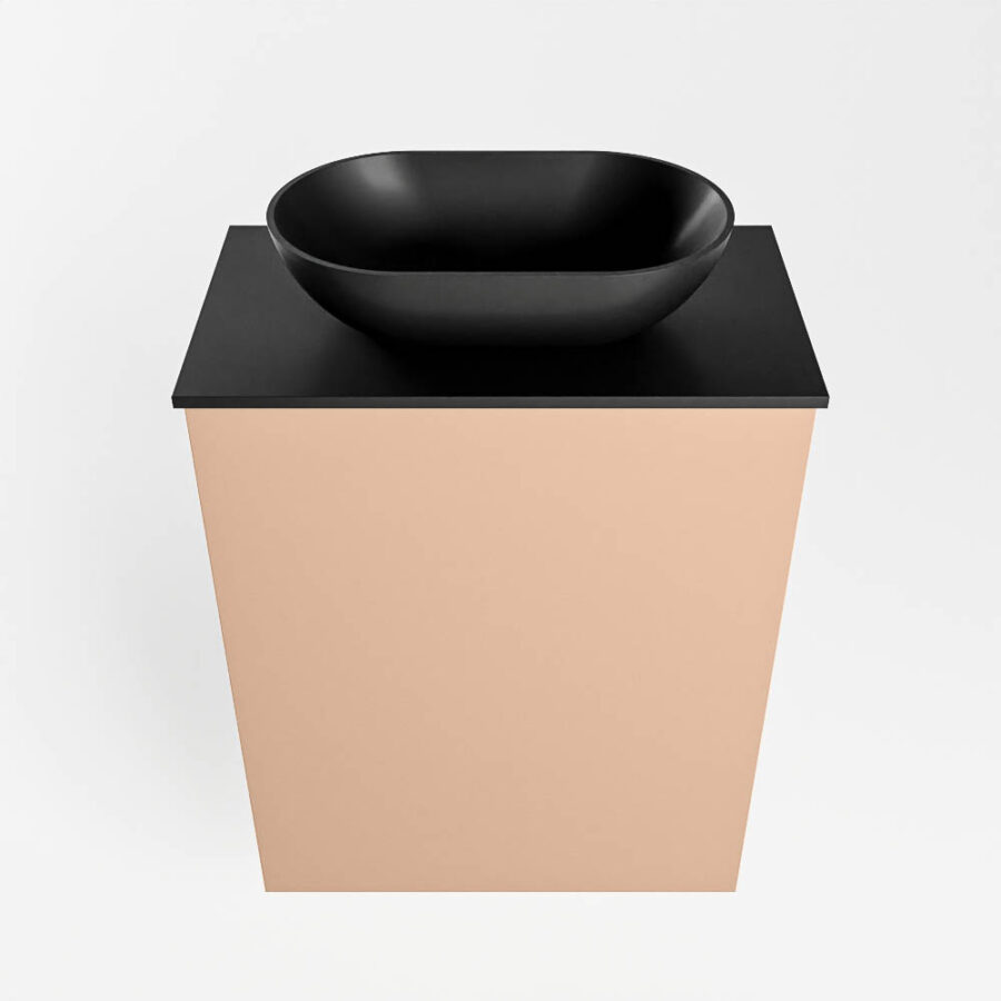 MONDIAZ FOWY toiletmeubel 40cm kleur rosee. Waskom positie midden kleur urban | urban. Zonder kraangat - Afbeelding 5