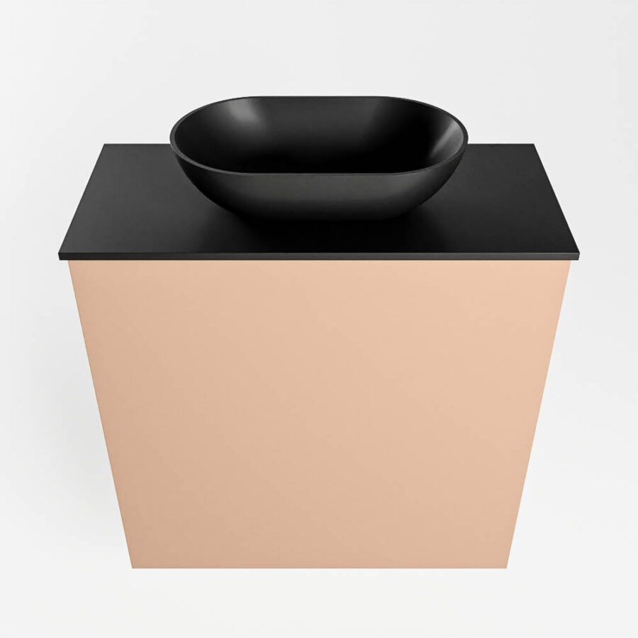 MONDIAZ FOWY toiletmeubel 50cm kleur rosee. Waskom positie midden kleur urban | urban. Zonder kraangat - Afbeelding 5