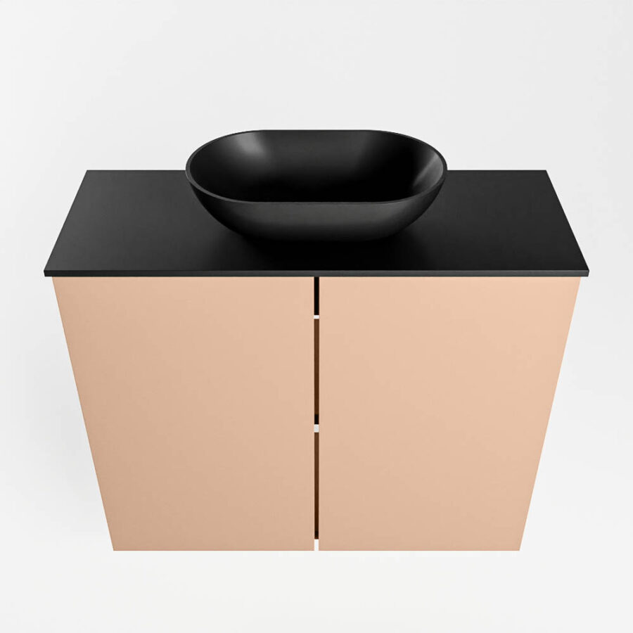 MONDIAZ FOWY toiletmeubel 60cm kleur rosee. Waskom positie midden kleur urban | urban. Met 1 kraangat - Afbeelding 5