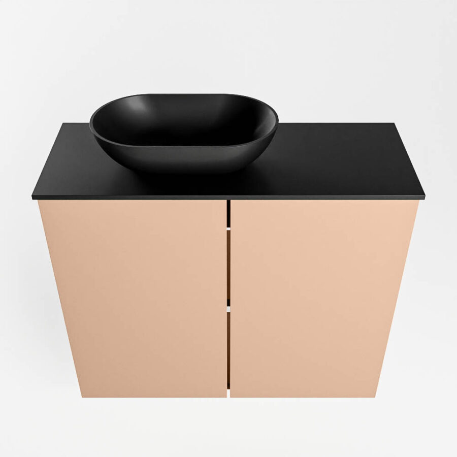 MONDIAZ FOWY toiletmeubel 60cm kleur rosee. Waskom positie links kleur urban | urban. Met 1 kraangat - Afbeelding 5