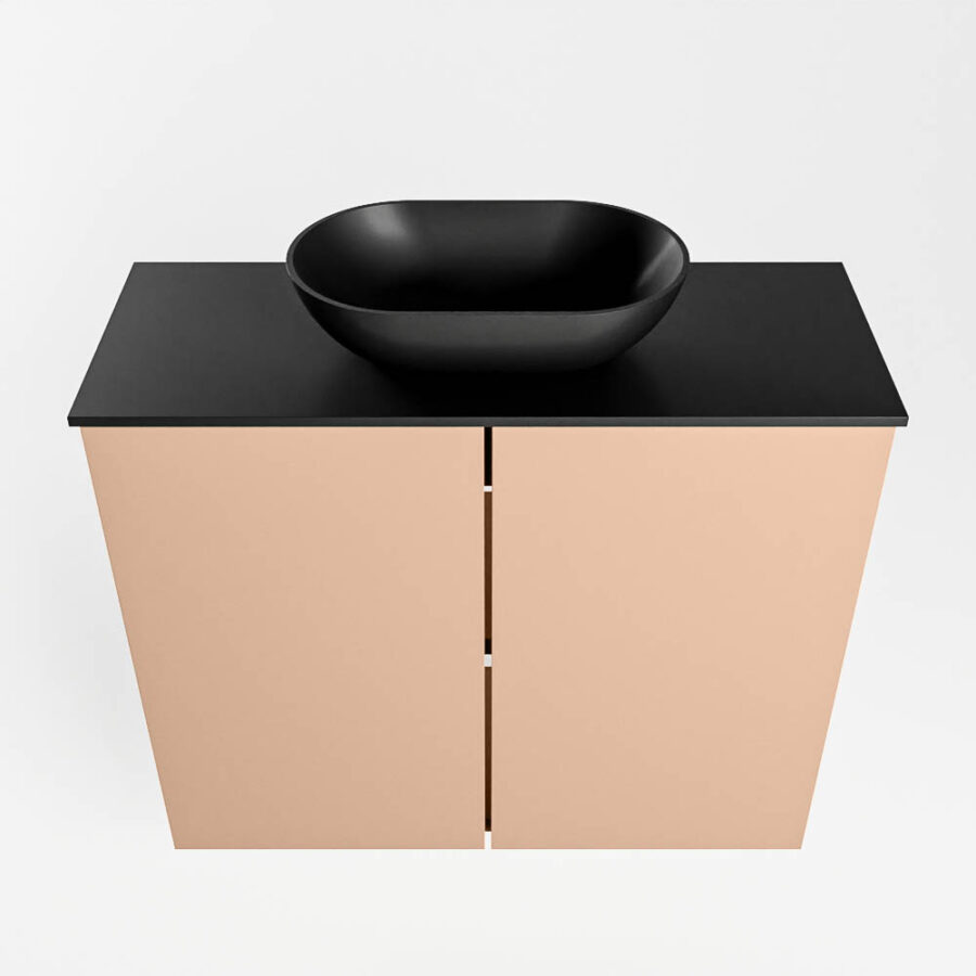 MONDIAZ FOWY toiletmeubel 60cm kleur rosee. Waskom positie midden kleur urban | urban. Zonder kraangat - Afbeelding 5