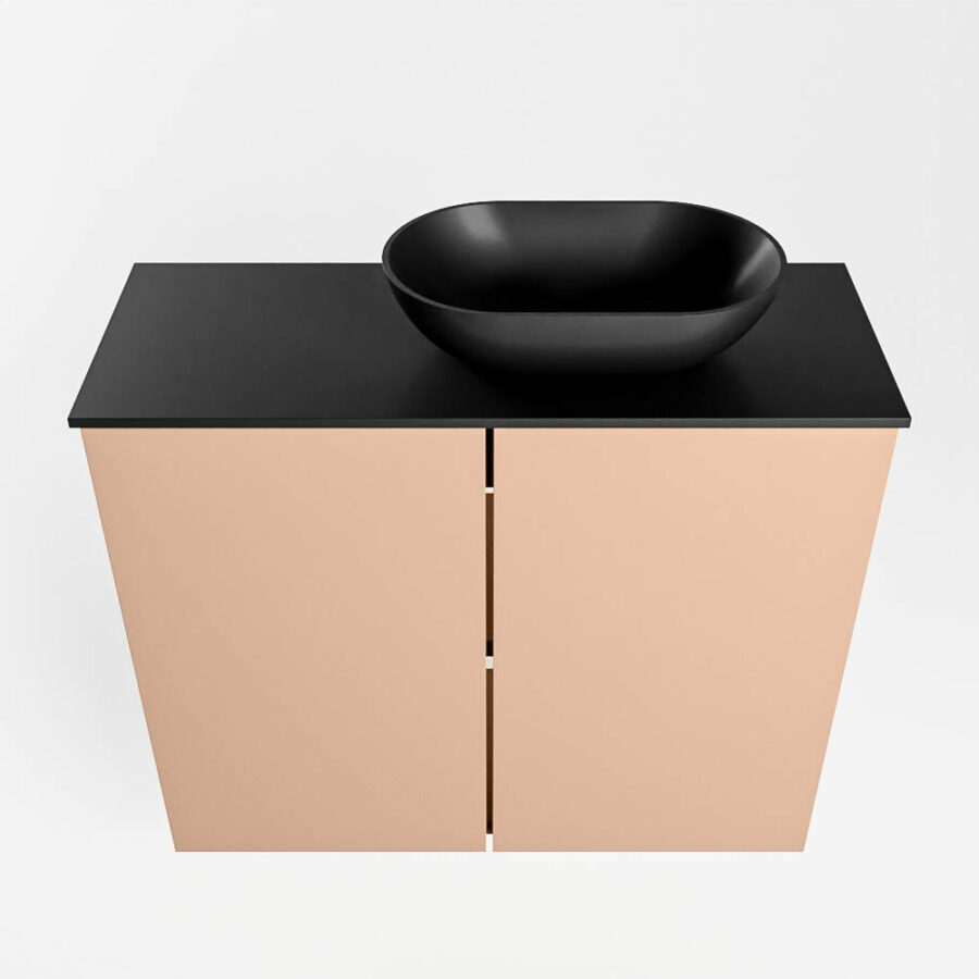 MONDIAZ FOWY toiletmeubel 60cm kleur rosee. Waskom positie rechts kleur urban | urban. Zonder kraangat - Afbeelding 5