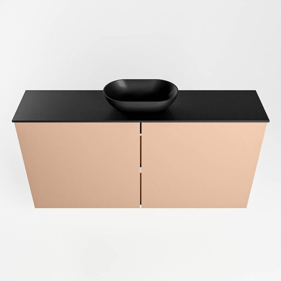 MONDIAZ FOWY toiletmeubel 100cm kleur rosee. Waskom positie midden kleur urban | urban. Zonder kraangat - Afbeelding 5