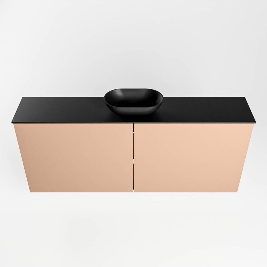 MONDIAZ FOWY toiletmeubel 120cm kleur rosee. Waskom positie midden kleur urban | urban. Met 1 kraangat - Afbeelding 5