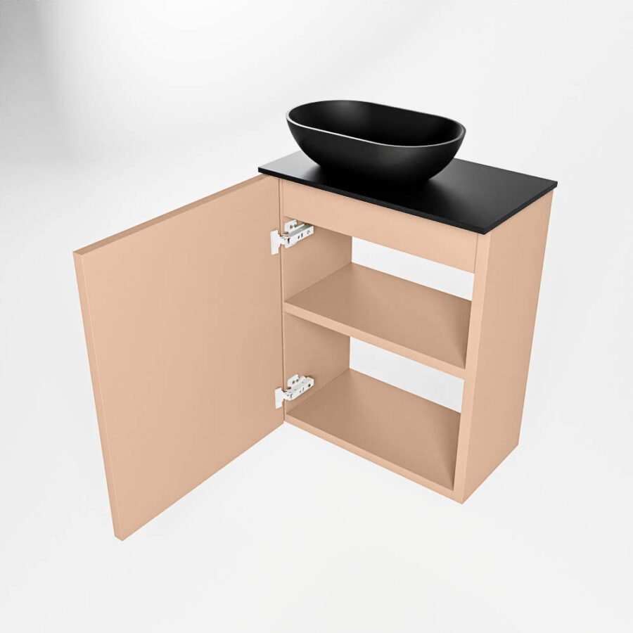 MONDIAZ FOWY toiletmeubel 40cm kleur rosee. Waskom positie links kleur urban | urban. Met 1 kraangat - Afbeelding 6