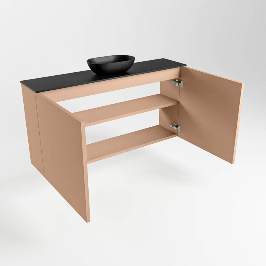 MONDIAZ FOWY toiletmeubel 100cm kleur rosee. Waskom positie midden kleur urban | urban. Met 1 kraangat - Afbeelding 6