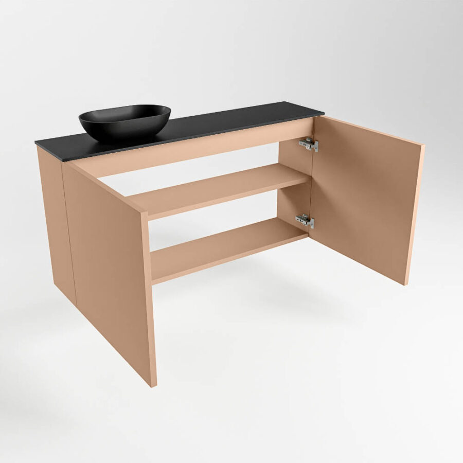 MONDIAZ FOWY toiletmeubel 100cm kleur rosee. Waskom positie links kleur urban | urban. Met 1 kraangat - Afbeelding 6