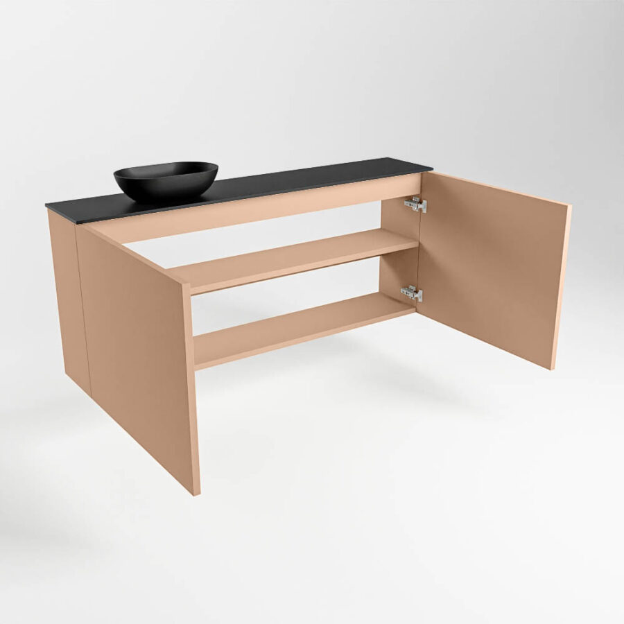 MONDIAZ FOWY toiletmeubel 120cm kleur rosee. Waskom positie links kleur urban | urban. Met 1 kraangat - Afbeelding 6