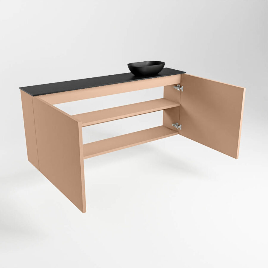MONDIAZ FOWY toiletmeubel 120cm kleur rosee. Waskom positie rechts kleur urban | urban. Met 1 kraangat - Afbeelding 6