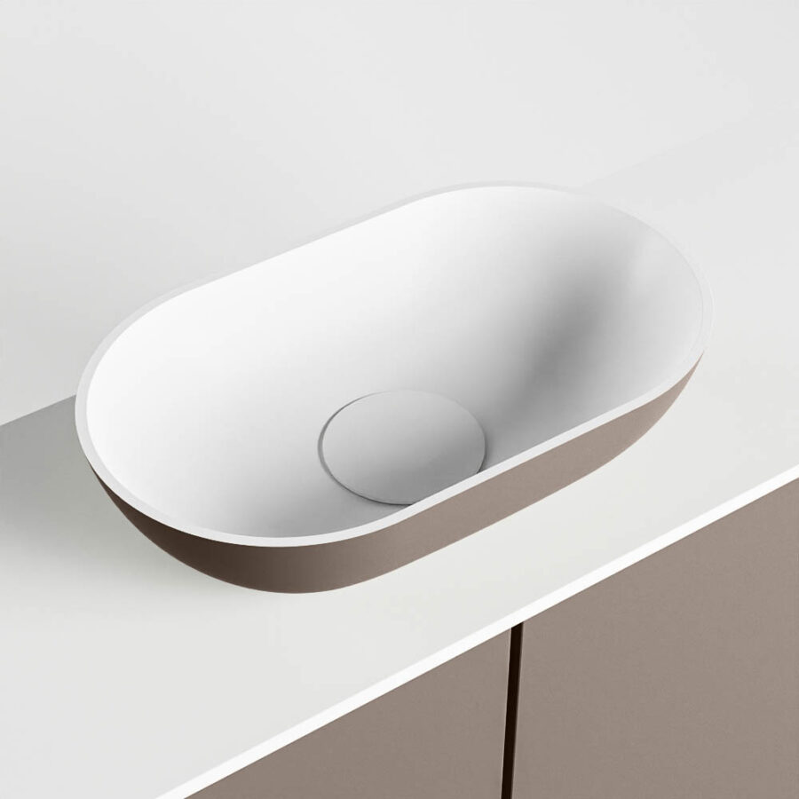 MONDIAZ FOWY toiletmeubel 120cm kleur smoke. Waskom positie midden kleur smoke | talc. Zonder kraangat - Afbeelding 7