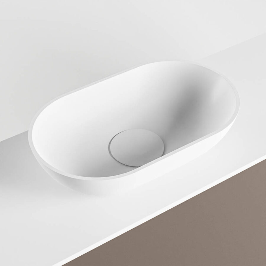 MONDIAZ FOWY toiletmeubel 120cm kleur smoke. Waskom positie links kleur talc | talc. Zonder kraangat - Afbeelding 7
