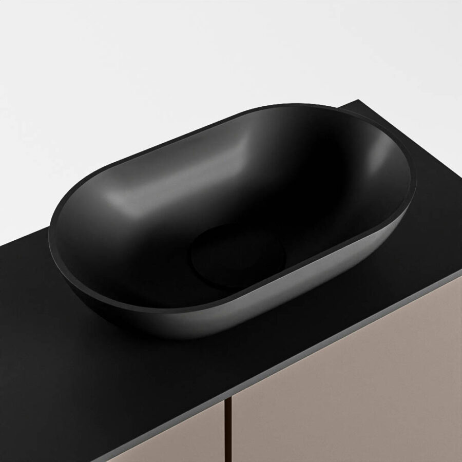 MONDIAZ FOWY toiletmeubel 60cm kleur smoke. Waskom positie rechts kleur urban | urban. Zonder kraangat - Afbeelding 7