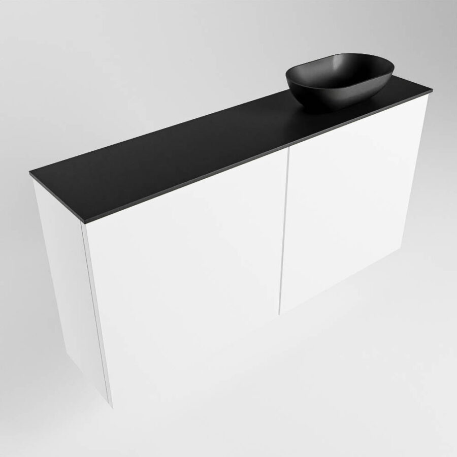 MONDIAZ FOWY toiletmeubel 100cm kleur talc. Waskom positie rechts kleur urban | urban. Met 1 kraangat - Afbeelding 4