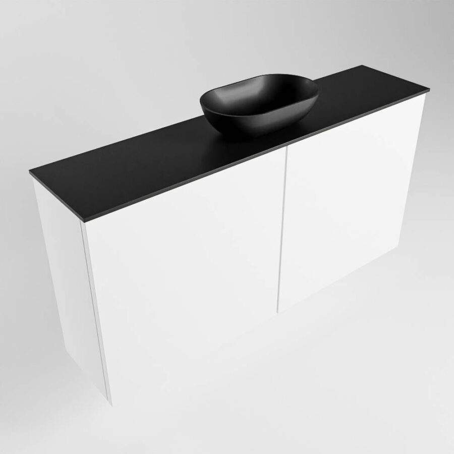 MONDIAZ FOWY toiletmeubel 100cm kleur talc. Waskom positie midden kleur urban | urban. Zonder kraangat - Afbeelding 4