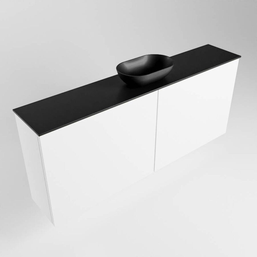 MONDIAZ FOWY toiletmeubel 120cm kleur talc. Waskom positie midden kleur urban | urban. Met 1 kraangat - Afbeelding 4
