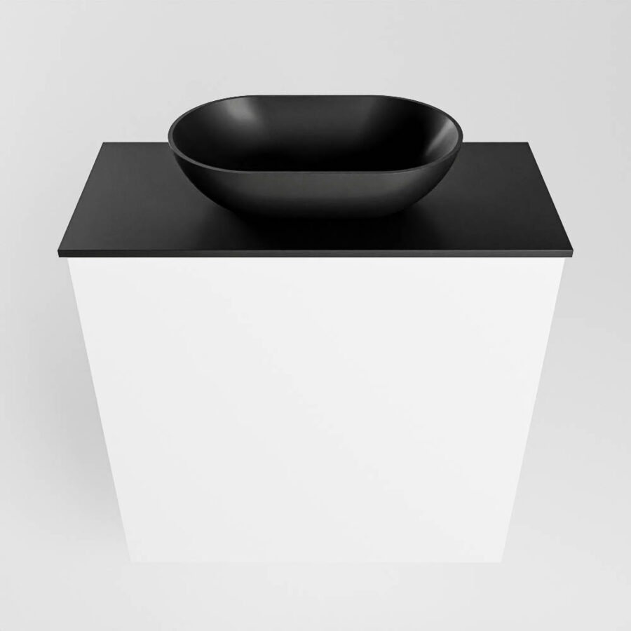 MONDIAZ FOWY toiletmeubel 50cm kleur talc. Waskom positie midden kleur urban | urban. Zonder kraangat - Afbeelding 5