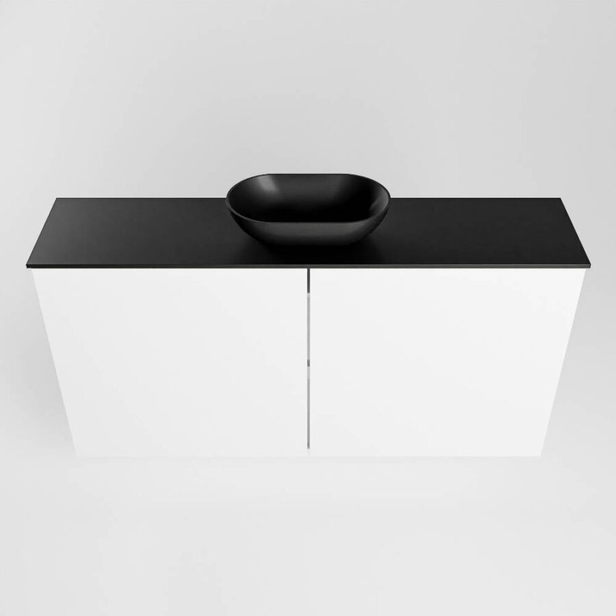 MONDIAZ FOWY toiletmeubel 100cm kleur talc. Waskom positie midden kleur urban | urban. Met 1 kraangat - Afbeelding 5