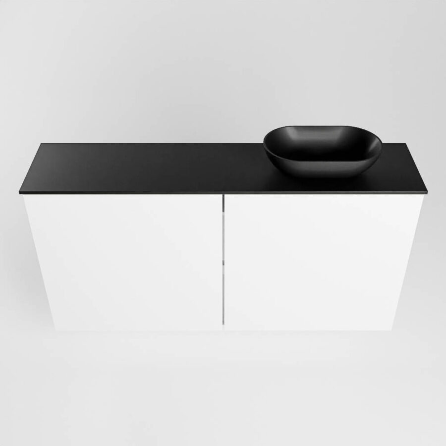 MONDIAZ FOWY toiletmeubel 100cm kleur talc. Waskom positie rechts kleur urban | urban. Met 1 kraangat - Afbeelding 5
