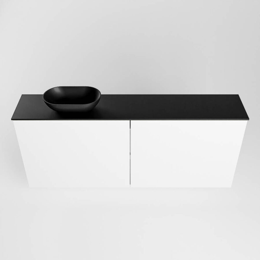 MONDIAZ FOWY toiletmeubel 120cm kleur talc. Waskom positie links kleur urban | urban. Met 1 kraangat - Afbeelding 5