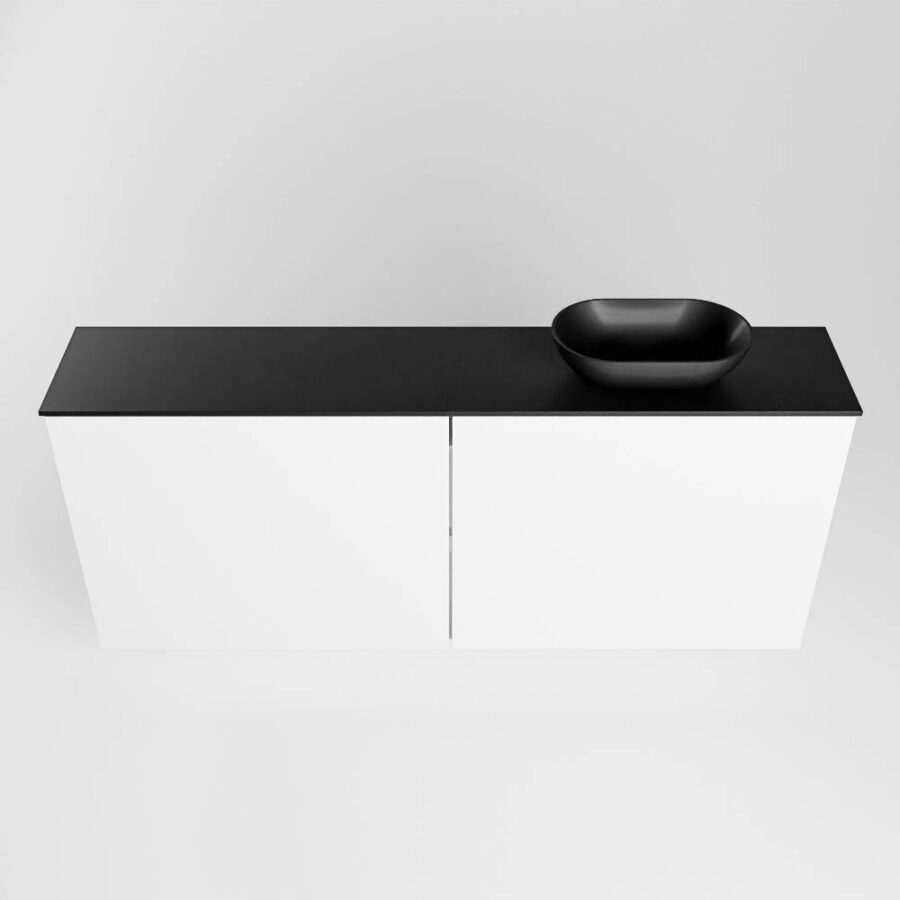 MONDIAZ FOWY toiletmeubel 120cm kleur talc. Waskom positie rechts kleur urban | urban. Met 1 kraangat - Afbeelding 5